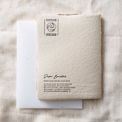 Merry Christmas from our Home | Christmas Holiday Greeting: Folded A2 Greeting Card. Blank Inside.