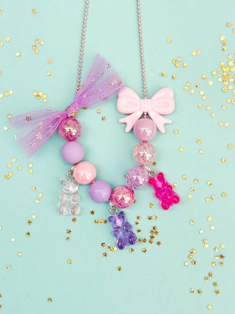 DIY Necklace Making Kit: Faux Candy Bears (Makes 1 Necklace)