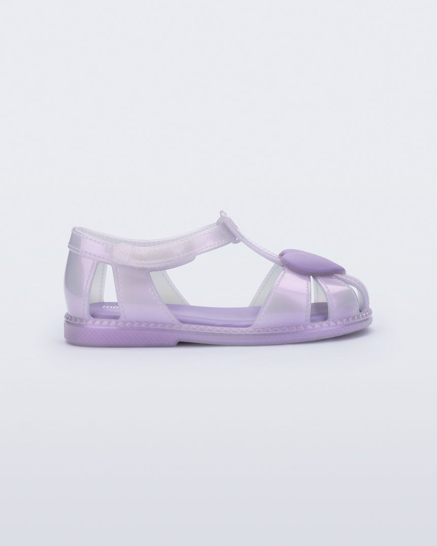 Mini Melissa Hip Heart Baby Ballerinas: Lilac
