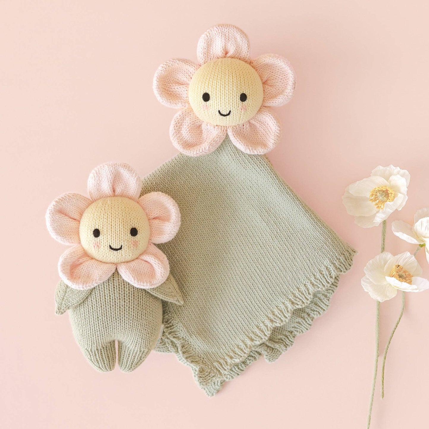 Baby daisy lovey (blush)
