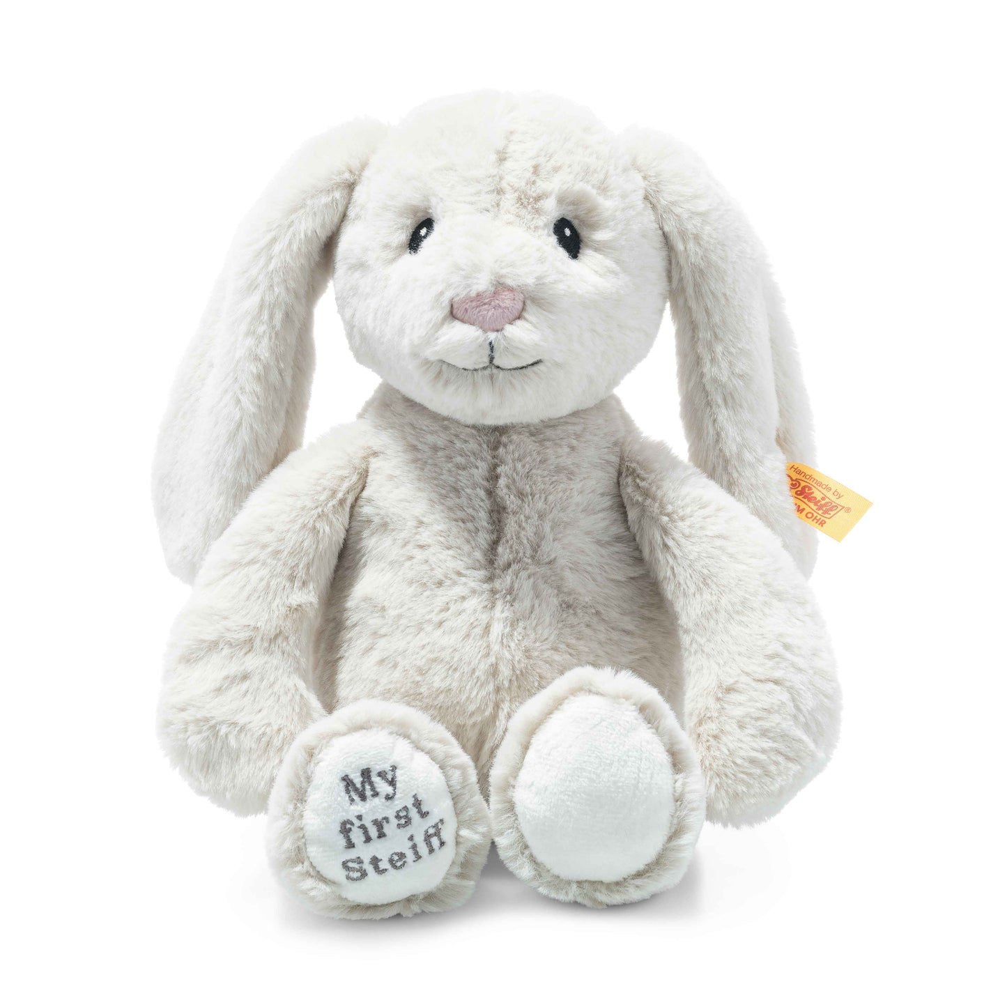 My First Steiff Hoppie Rabbit Baby Toy, 10 Inches