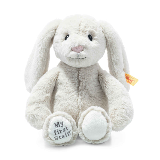 My First Steiff Hoppie Rabbit Baby Toy, 10 Inches