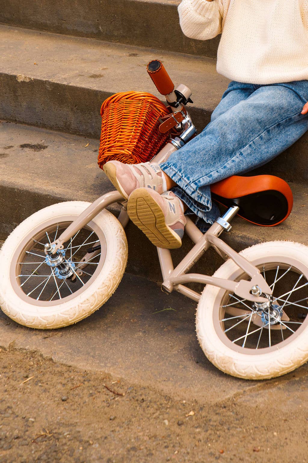 BANWOOD BALANCE BIKE 12" FIRST GO VINTAGE - BEIGE