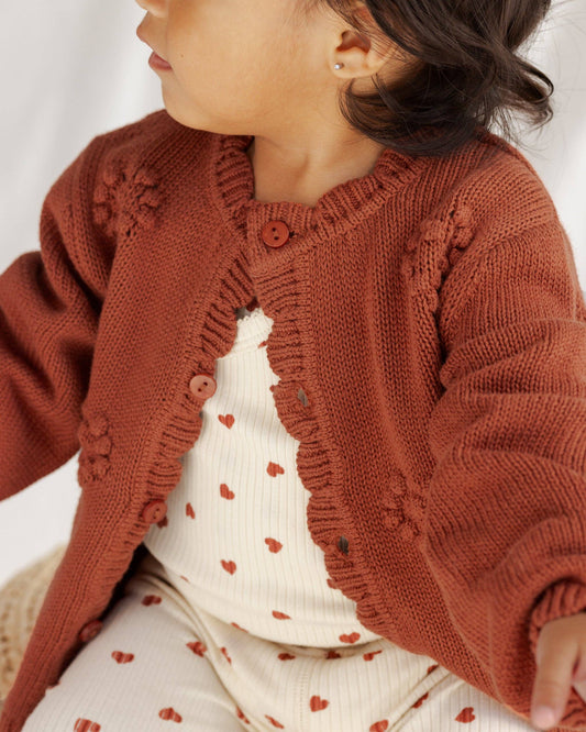 Knit Cardigan - Red