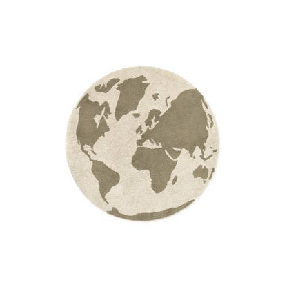 RugCycled washable rug World Map