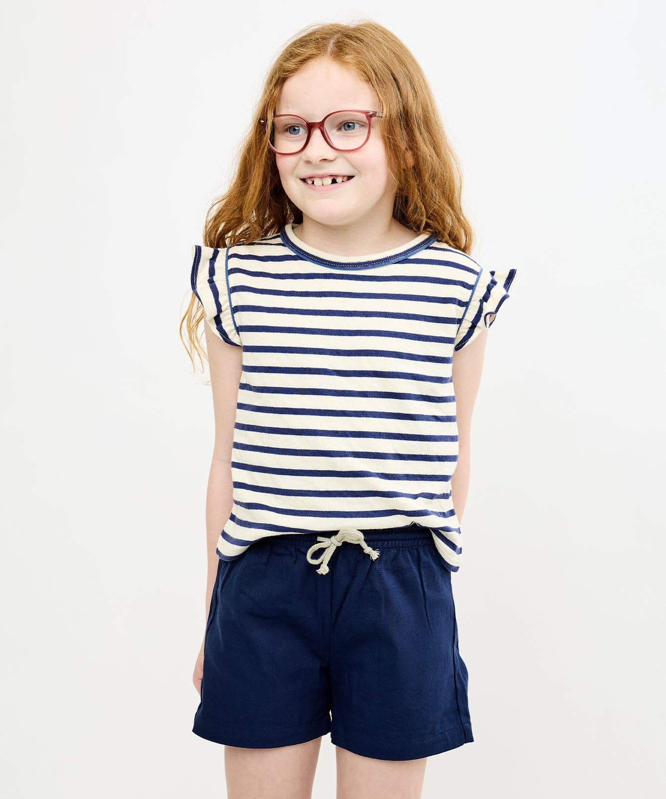 Adrian Shirt, Navy Stripe