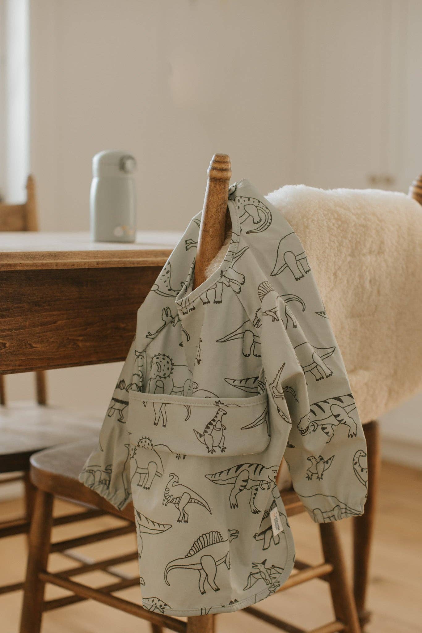 Long sleeves Bib - Dinosaurs - Menoum Menoum