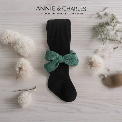 Annie & Charles® RIB TIGHTS WITH STITCH FINIA: Beige