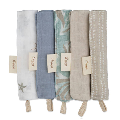 Cove 5-pc. Wash Cloth Set (Sea Life)