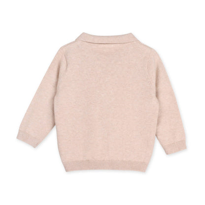 Resort Cable Knit Baby Sweater Cardigan & Pant Set: Oatmeal Heather