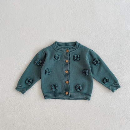 Annie & Charles® knitted jacket FLOWERS