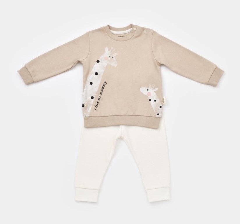 Giraffe Organic 2 Piece Set: 9-12M