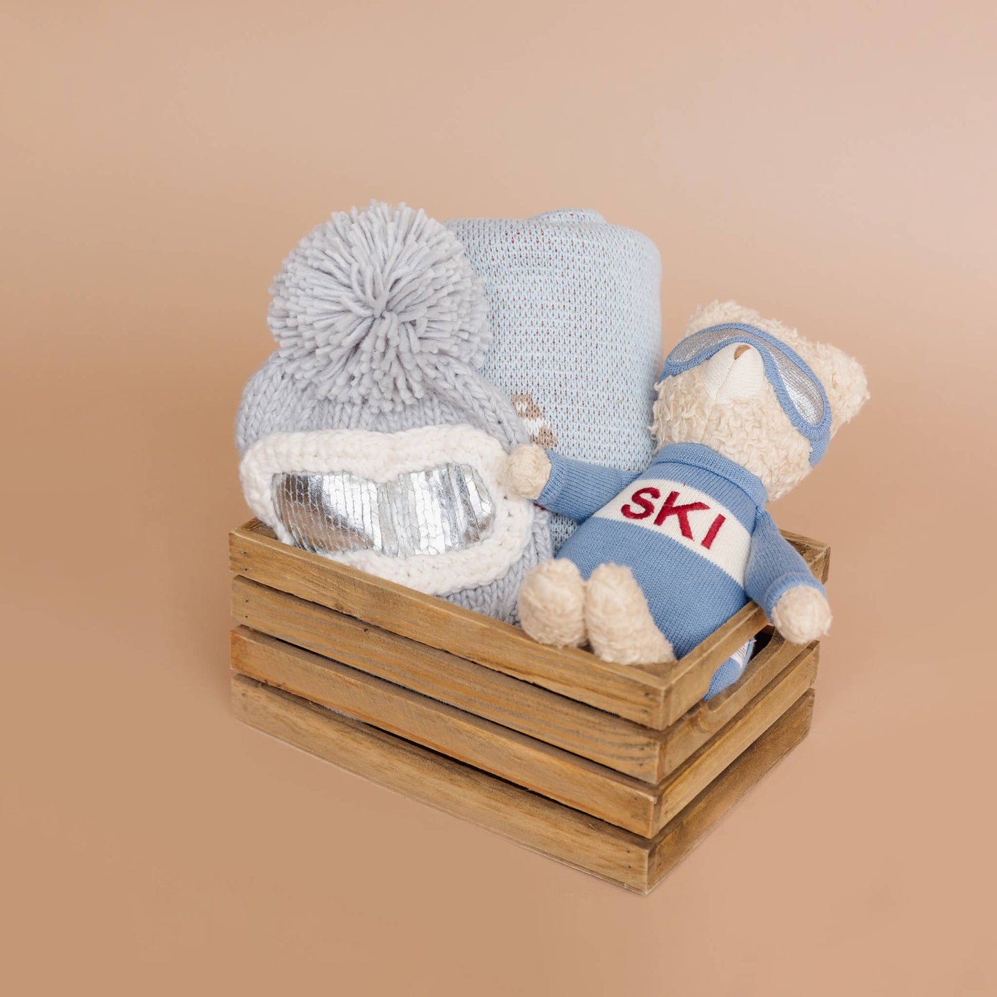 Ski Goggles Beanie, Bowie Grey Baby Kids Adult Snowboard Hat: M; 2-5Y