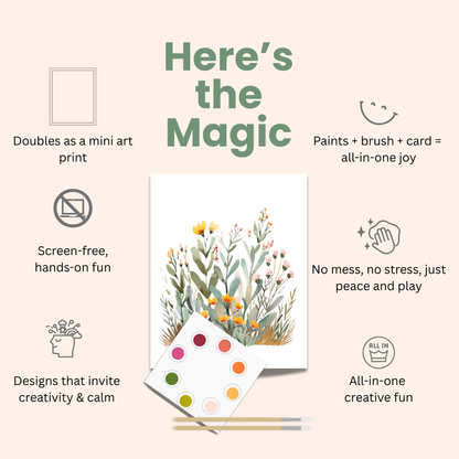 All in One Kids Watercolor Mini Prints + Postcards: Fruits