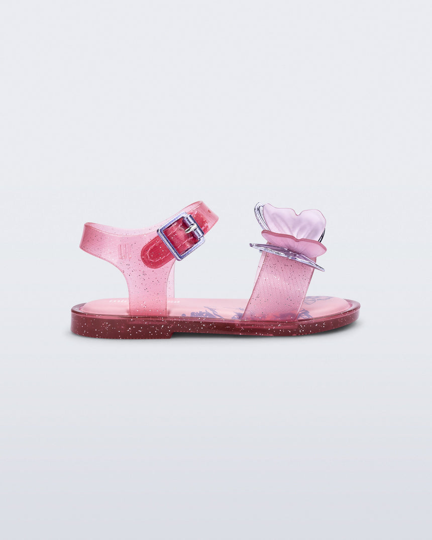 Mini Melissa Butterfly Sandal Baby Sandals: Glitter Pink