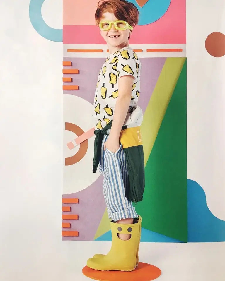 WISTITI Kids Rain Boots - Eco Rubber - Mustard: 25