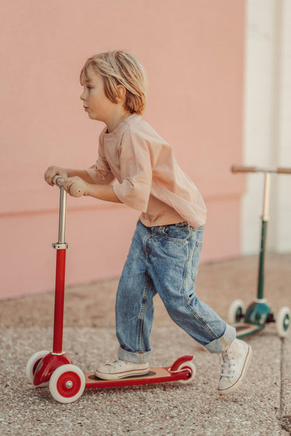 BANWOOD 3-WHEEL SCOOTER VINTAGE - RED