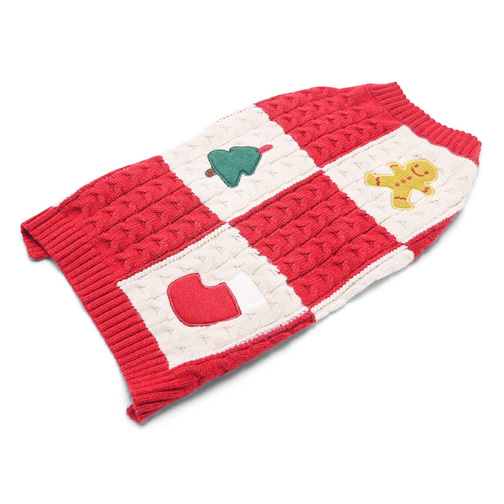 Holiday Appliques Sweater: M