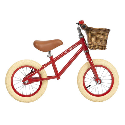 BANWOOD BALANCE BIKE 12" FIRST GO VINTAGE - RED
