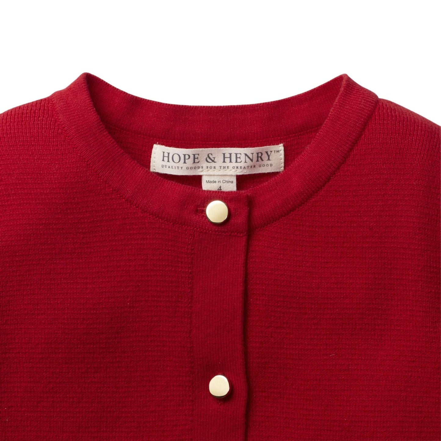 Milano Stitch Cardigan - Baby: Red / 6-12 Months