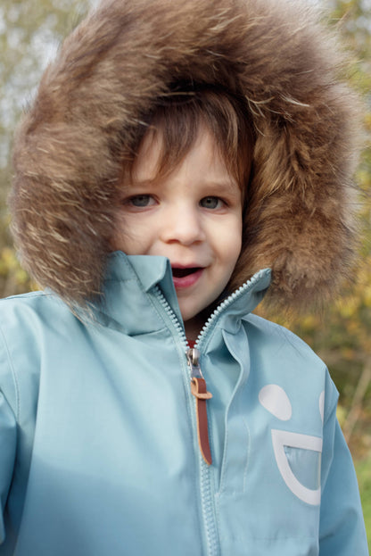 Warm Waterproof & Snowproof Kids' Winter Coat (Ice Blue)