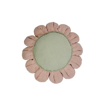 Floor cushion Pink Daisy: Ø 2' 4"