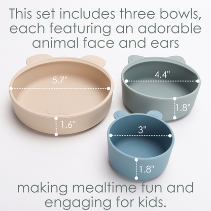 Ali+Oli (3pc) Stackable Snack Bowl Set ( Blue Horizon)