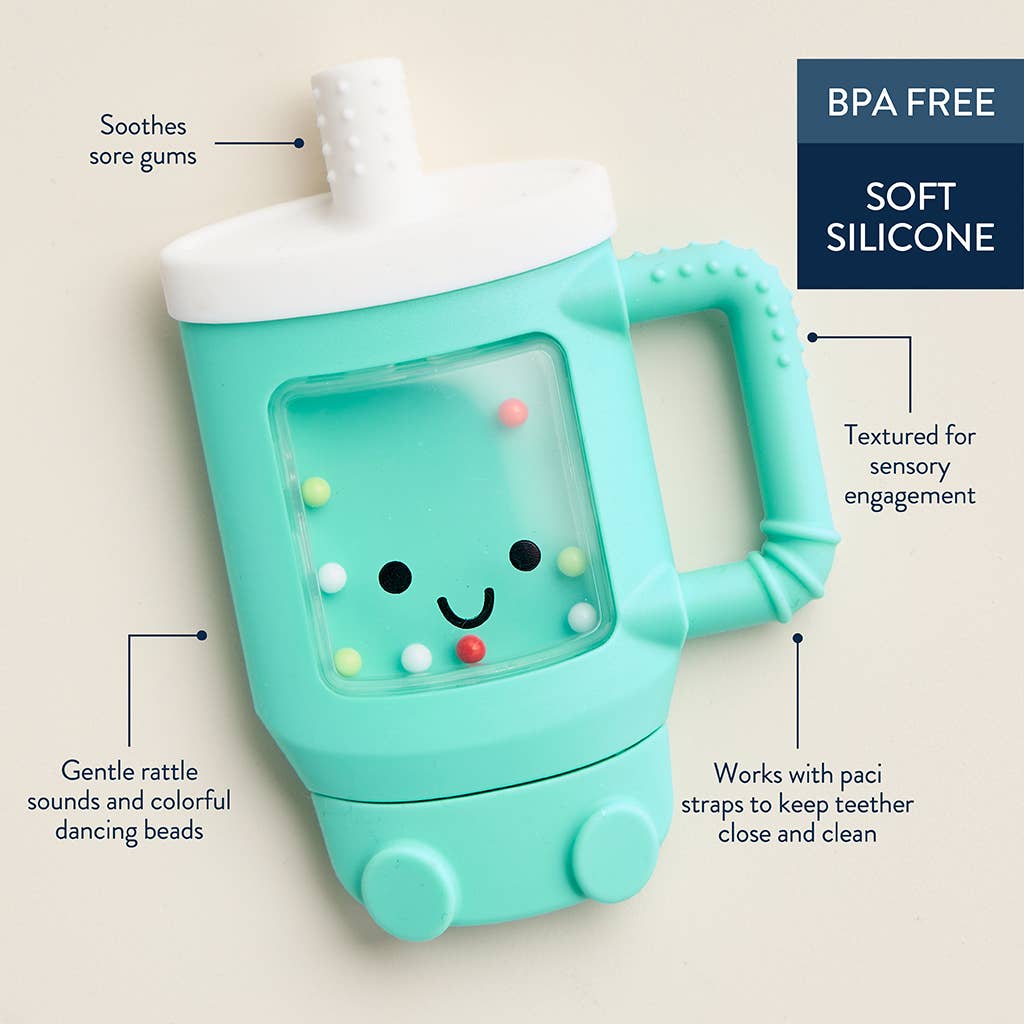 Sweetie Shake Plus™ Rattle & Teether - Tucker the Tumbler