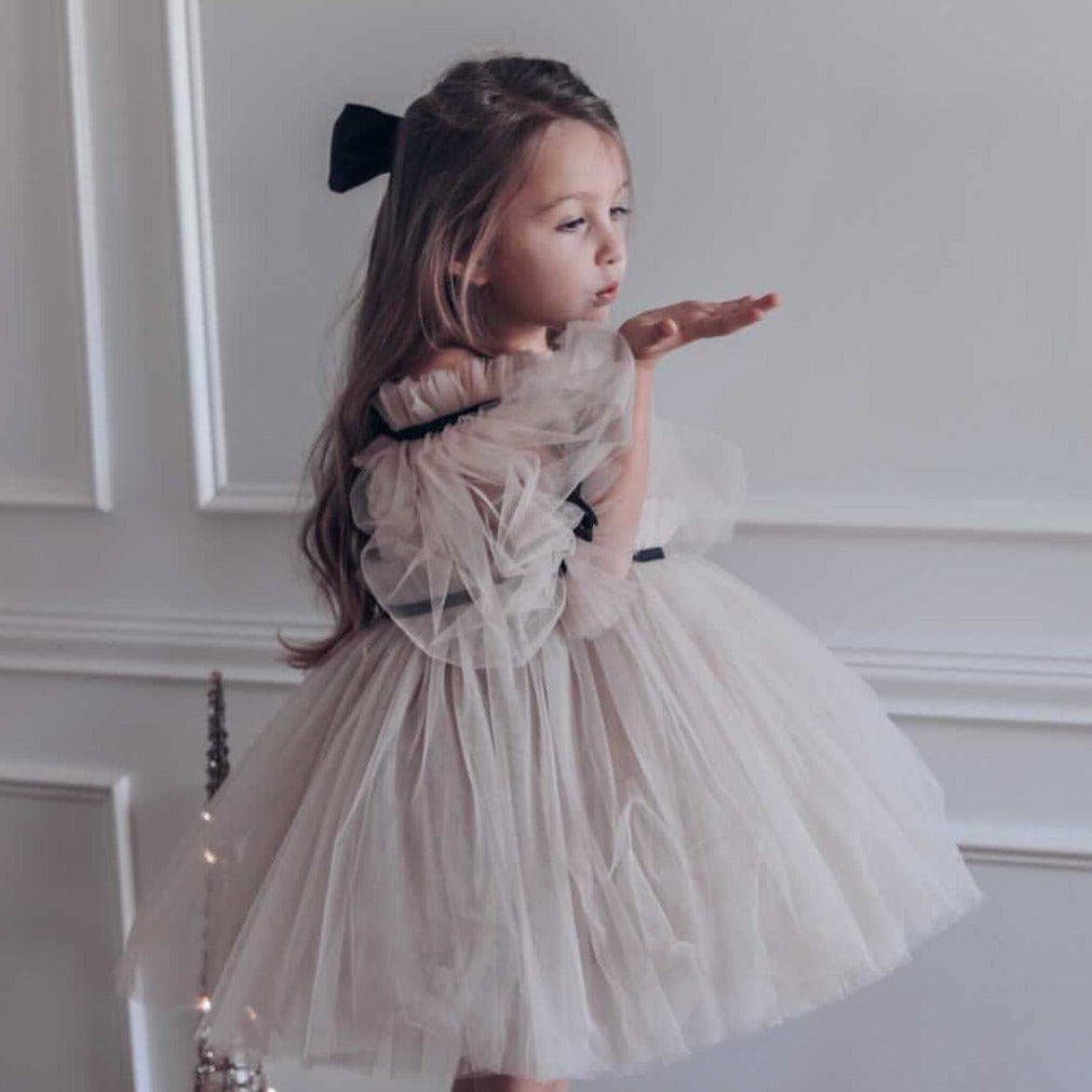 Coco-Caramel Tulle Dress: 2 Years
