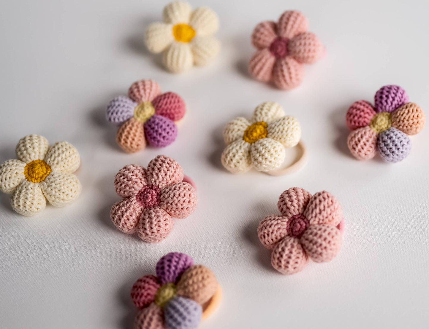 Daisy Hair Tie: Pink Hair Tie