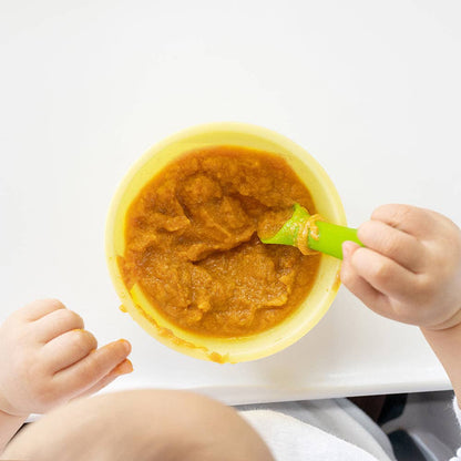 Silicone Suction Bowl with Lid: Lemon