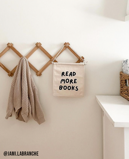 Read More Books Canvas Hang Sign - Bookish Canvas Decor