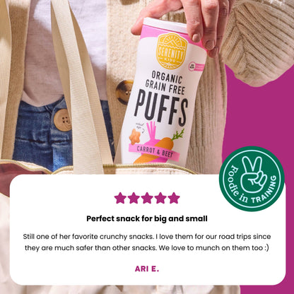 Carrot & Beet Organic Grain Free Puffs (6 Cans)