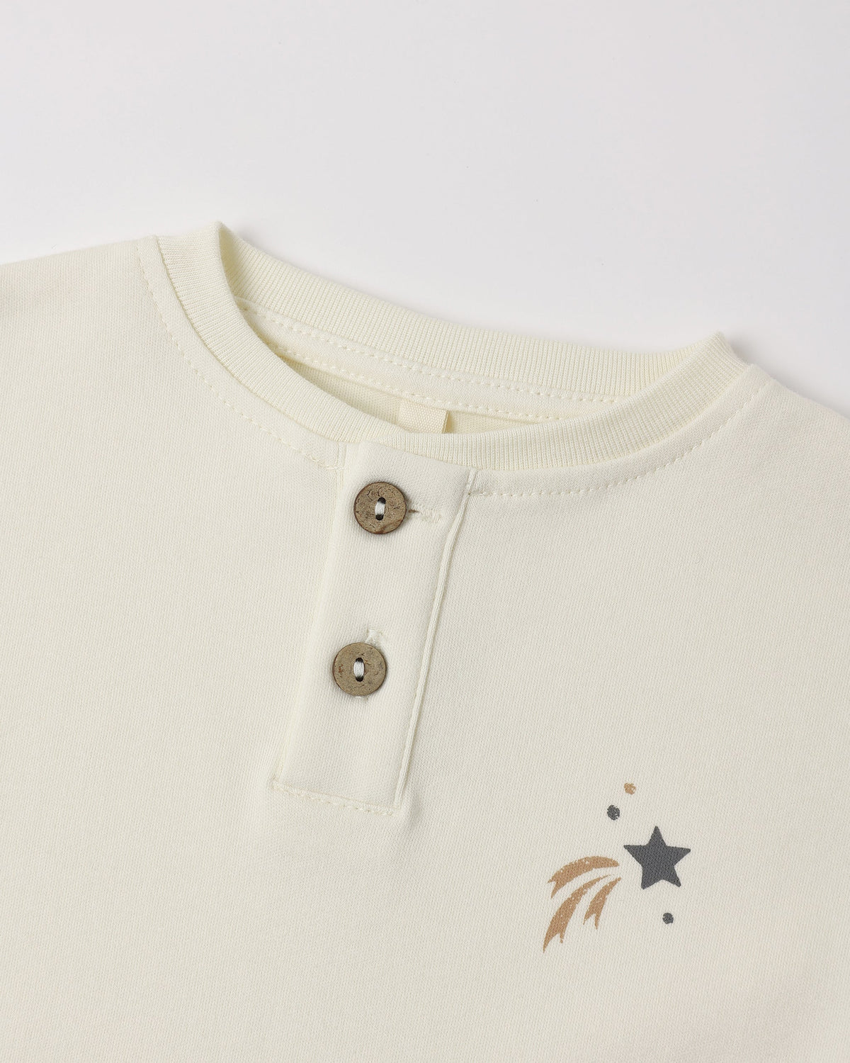 Long Sleeve Henley Tee Midnight