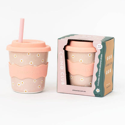 Pink Daisy Keep Cup 8oz