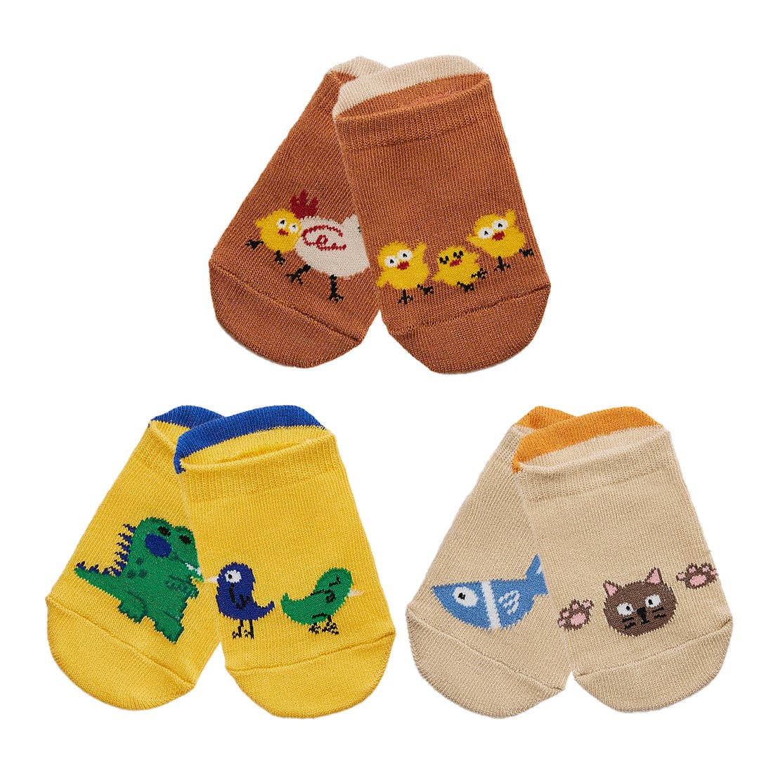 BabyRabbit Animal Socks Set: 1-3T