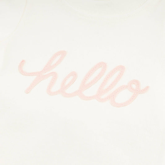 "hello" Pale Pink 2pc Set
