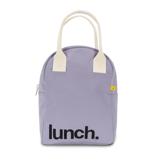 Zipper Lunch Bag - ‘Lunch’ Lavender