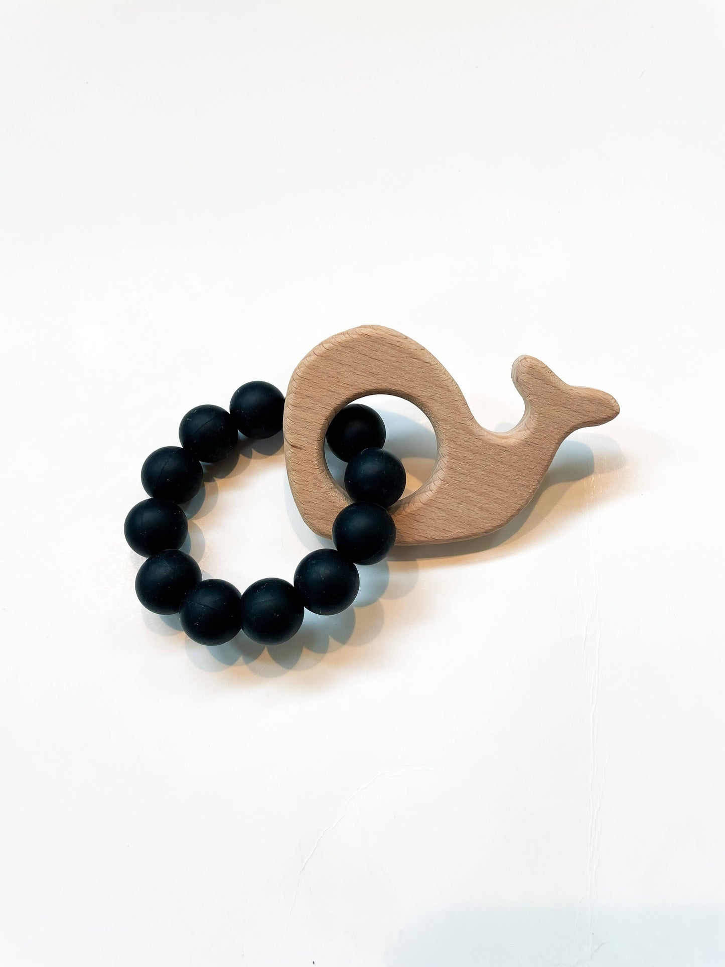 Basic Whale Teether: Taupe