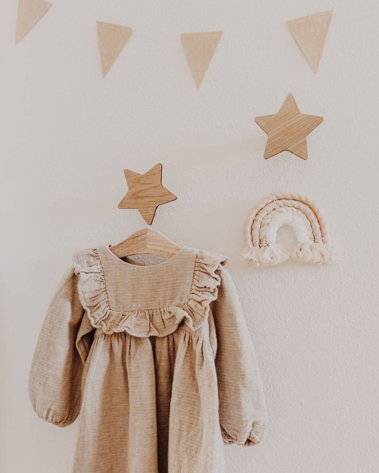 Wooden Hooks - Star Shape, Cloud, Moon, Swallow, Rainbow: PLUME