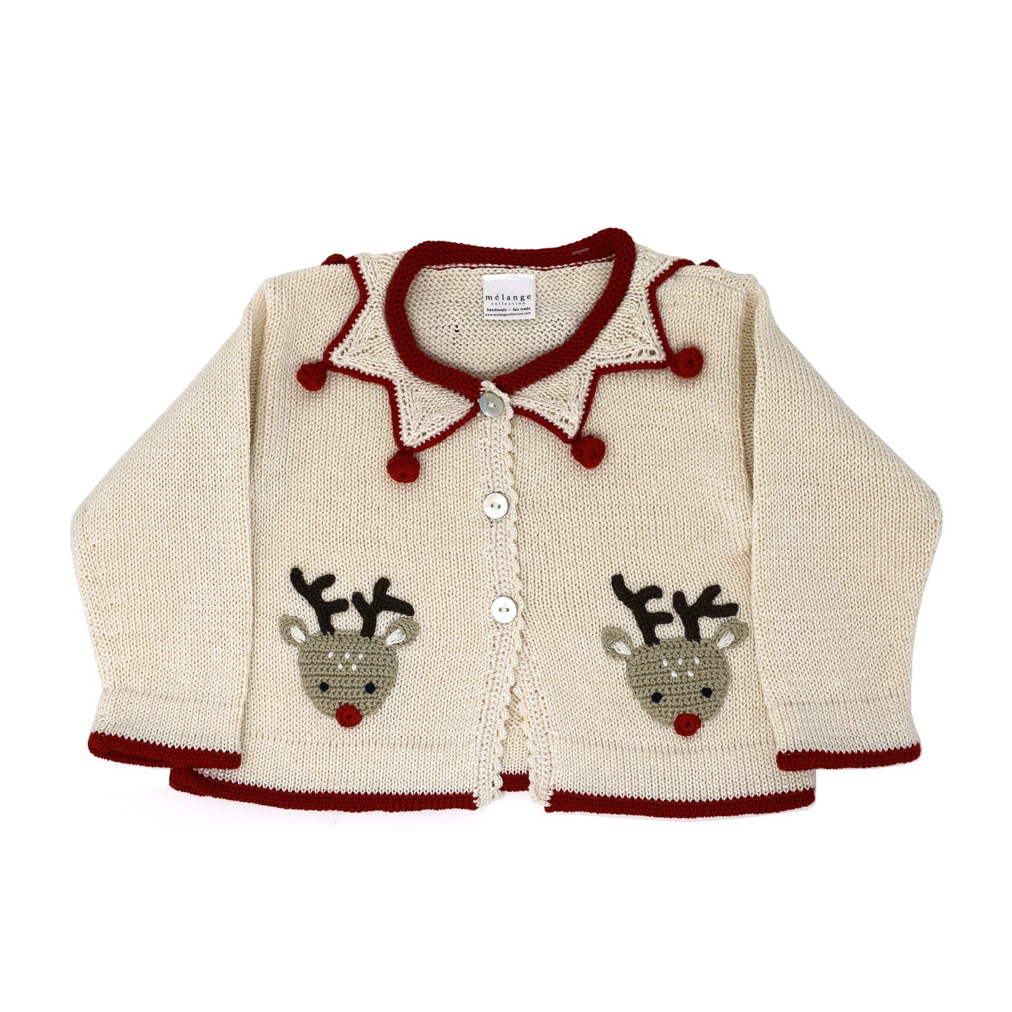 Reindeer Cardigan: 18M