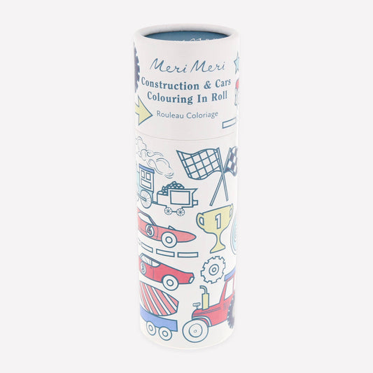 Construction & Cars Colouring Roll