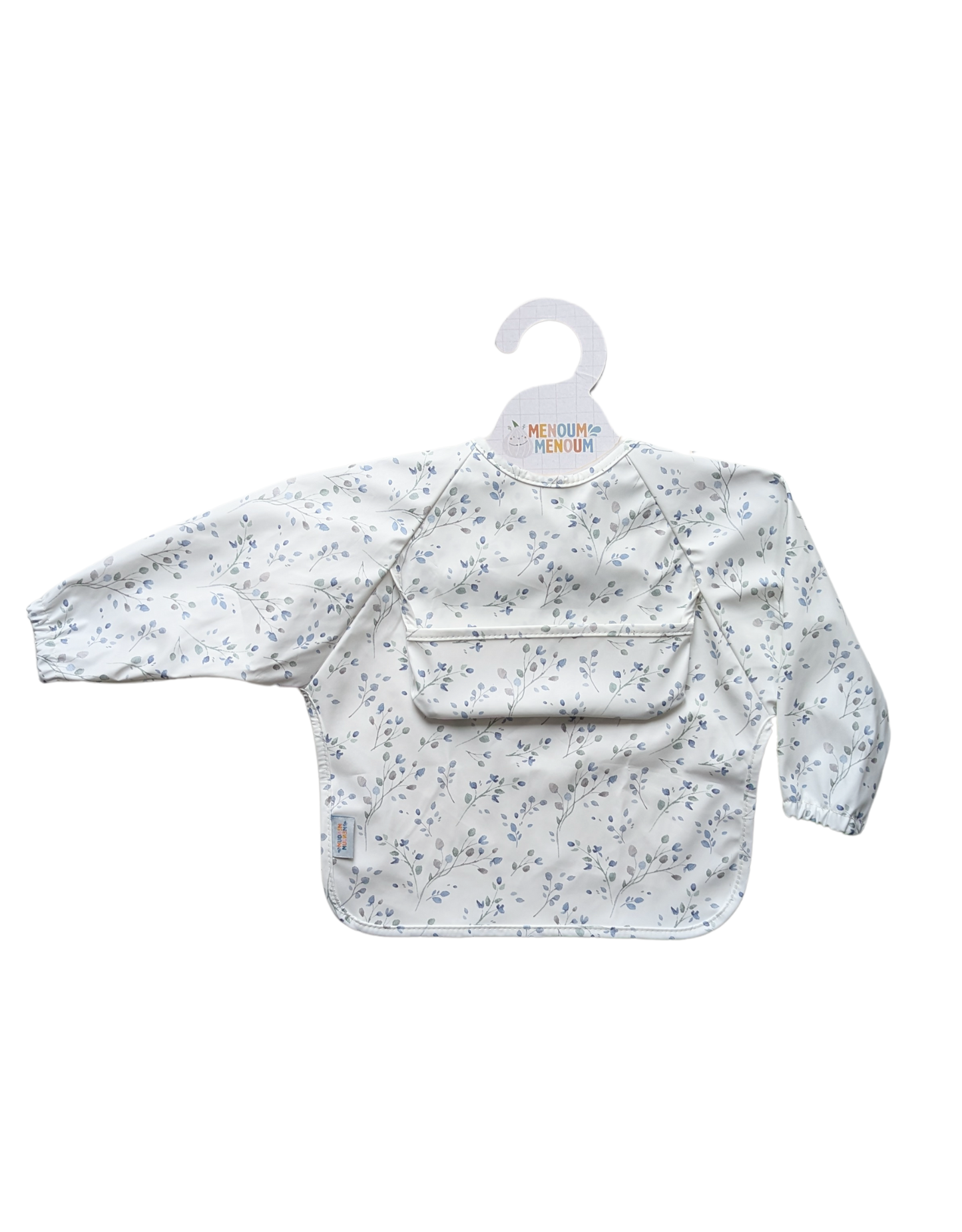 Long sleeves Bib - Delicate flower - Menoum Menoum