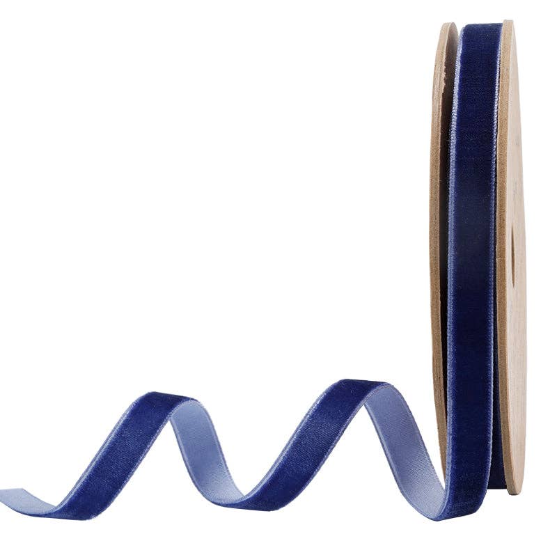 17 Colors | 3/8" Velvet Ribbon | 10 Yard Roll: Bay Leaf