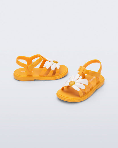 Mini Melissa Hip Bloomy Baby Sandals: Orange