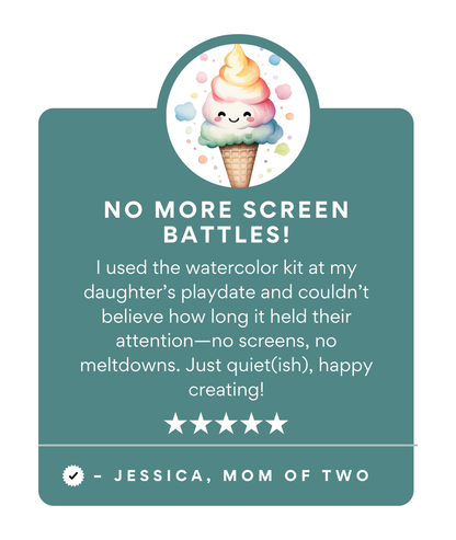 Kids' All-In-One Watercolor Paint Set – Happy Ice Cream