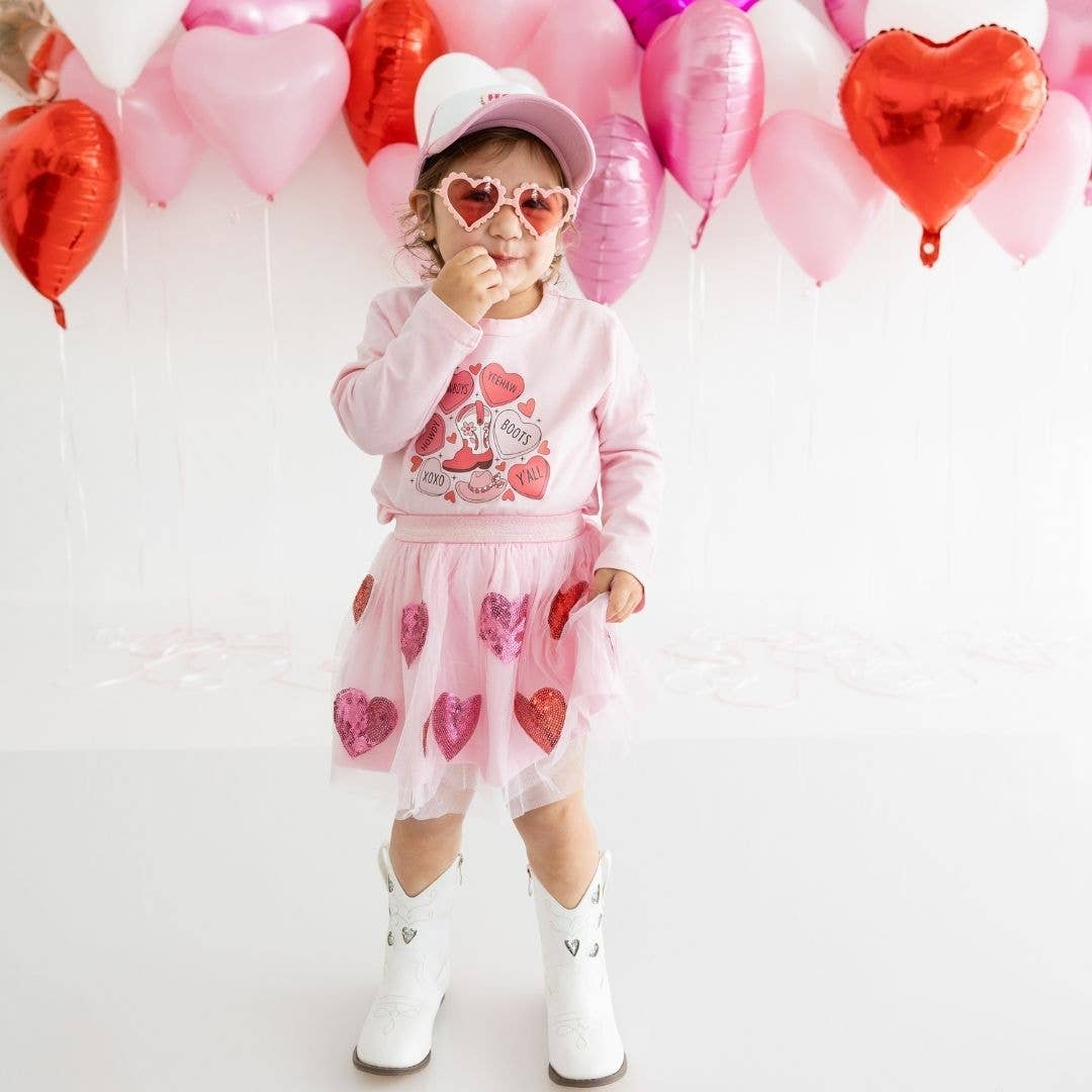 Sequin Heart Tutu - Girls Clothes: 2-4Y