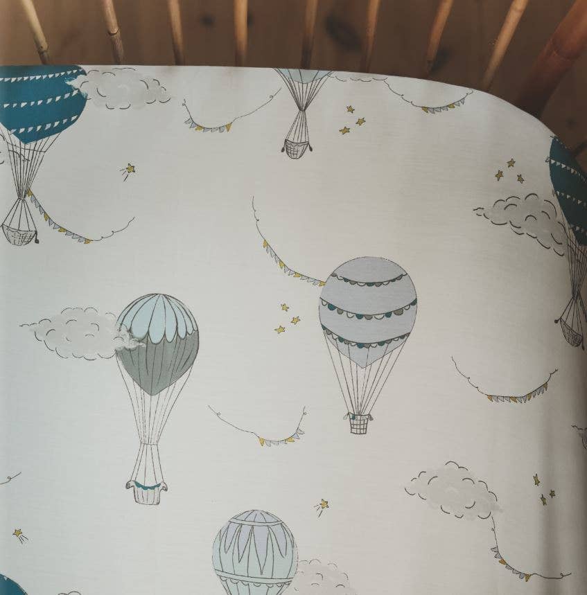 Touch The Sky Crib Sheet - Blue