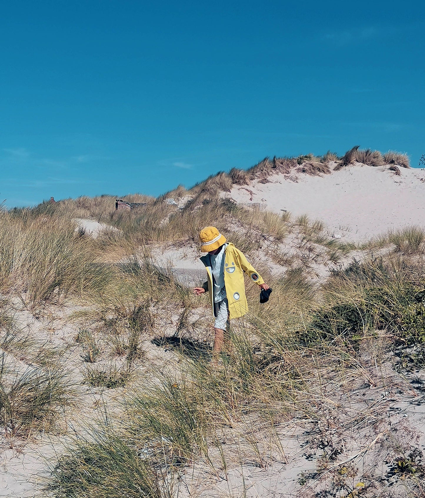 WISTITI Windbreaker Rain Jacket - Yellow: 7-8y (128cm)