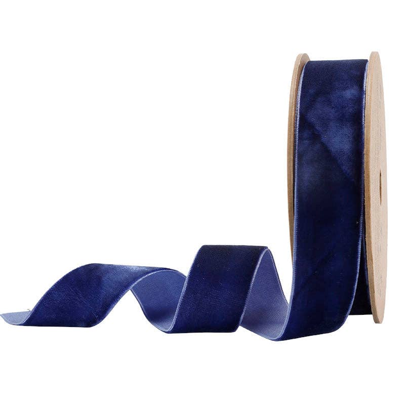 17 Colors | 1" Velvet Ribbon | 10 Yard Roll: Bay Leaf